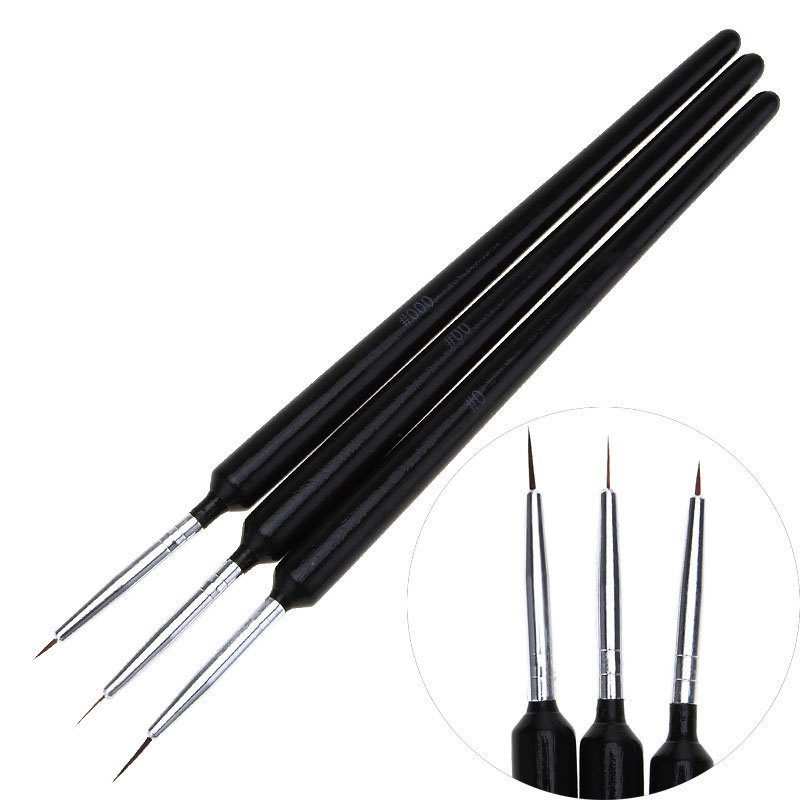 Detailing Brush Set - مجموعة من 3 فرش دقيقة للغاية