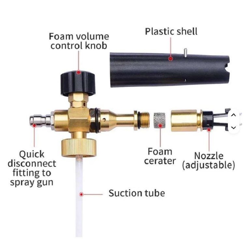 غسالة السيارات، مسدس غسيل بالض - مراجعة Pressure Washer Foam Gun وسعره